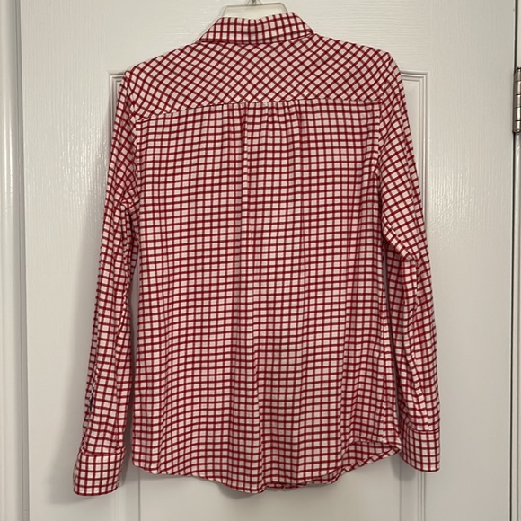 Lands End Plaid Cotton Button Shirt Size XS - Picture 2 of 9